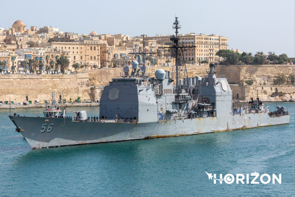 USS San Jacinto (CG 56) arrives in Valletta — Horizon