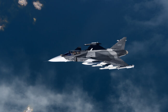 Gripen E. Photo: Saab