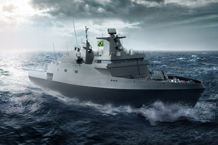 Visualisation Tamare Frigate. Photo: thyssenkrupp Marine Systems