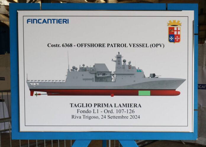 Works start on the first next generation OPV for the Italian Navy