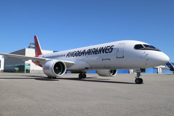 ALC delivers first of six new Airbus A220 to TAAG Angola Airlines