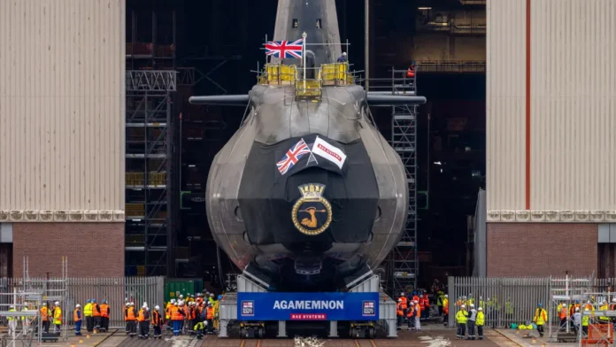 Sixth Astute class submarine Agamemnon is launched