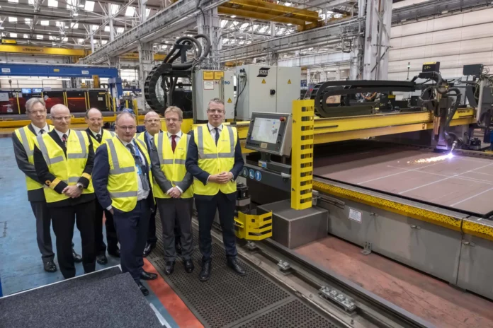 Babcock cuts steel on third Type 31 Inspiration Class frigate