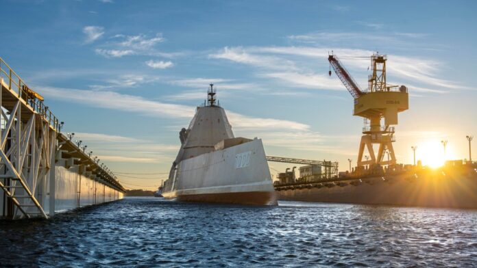 HII’s Ingalls Shipbuilding Undocks USS Zumwalt (DDG 1000)