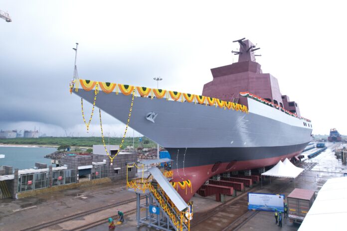 Launch of ‘Utkarsh’, second multi purpose vessel for India